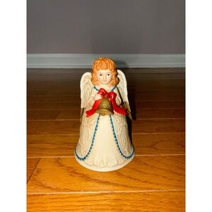 Homco Vintage Christmas Angel Bell Figurine #5105